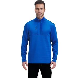 Spyder Men's Active Quarter-Zip Jacket Blue Size Large NWOT
